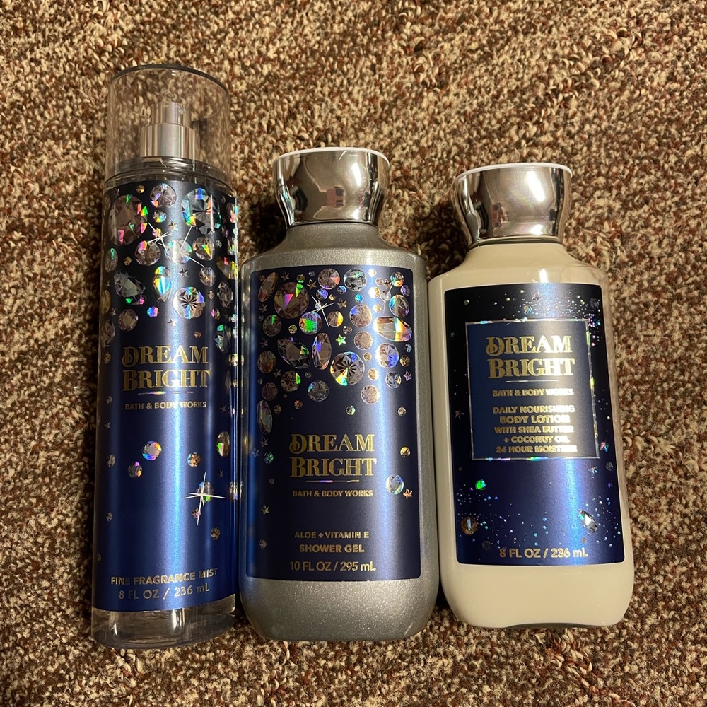 NWT Bath & Body fragrance, shower gel, & body lotion